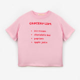 Pembe  Dondurma Baskılı Çocuk Tişört