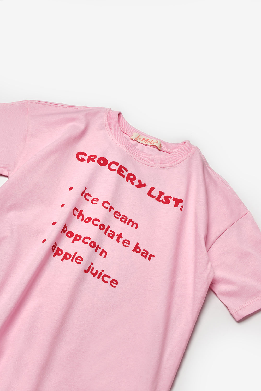 Pembe  Dondurma Baskılı Çocuk Tişört