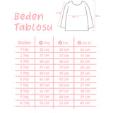 Beyaz Ay Yıldız Baskılı Uzun Kollu Çocuk Tişört