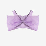 Lila Büyük Fiyonklu Kız Çocuk Crop Bluz - Edith