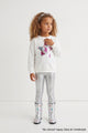 Silver Shiny Girls' Leggings - Huete