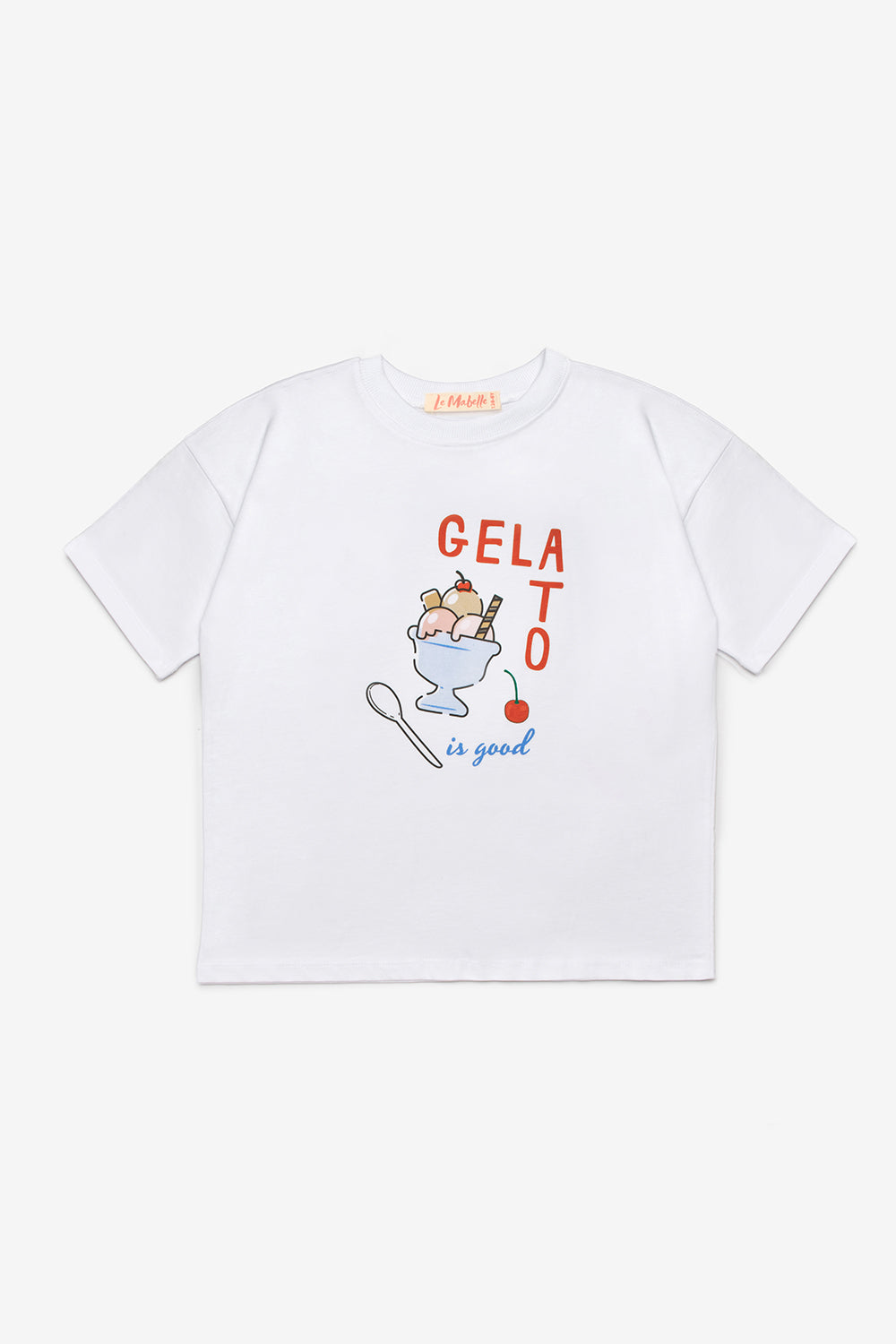 Kırmızı Baskılı Çizgi Desenli Çocuk Tişört Pantolon Takım - Edna