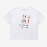 Kırmızı Baskılı Çizgi Desenli Çocuk Tişört Pantolon Takım - Edna