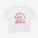 Kırmızı Baskılı Dama Desenli Çocuk Tişört Pantolon Takım - Lucia