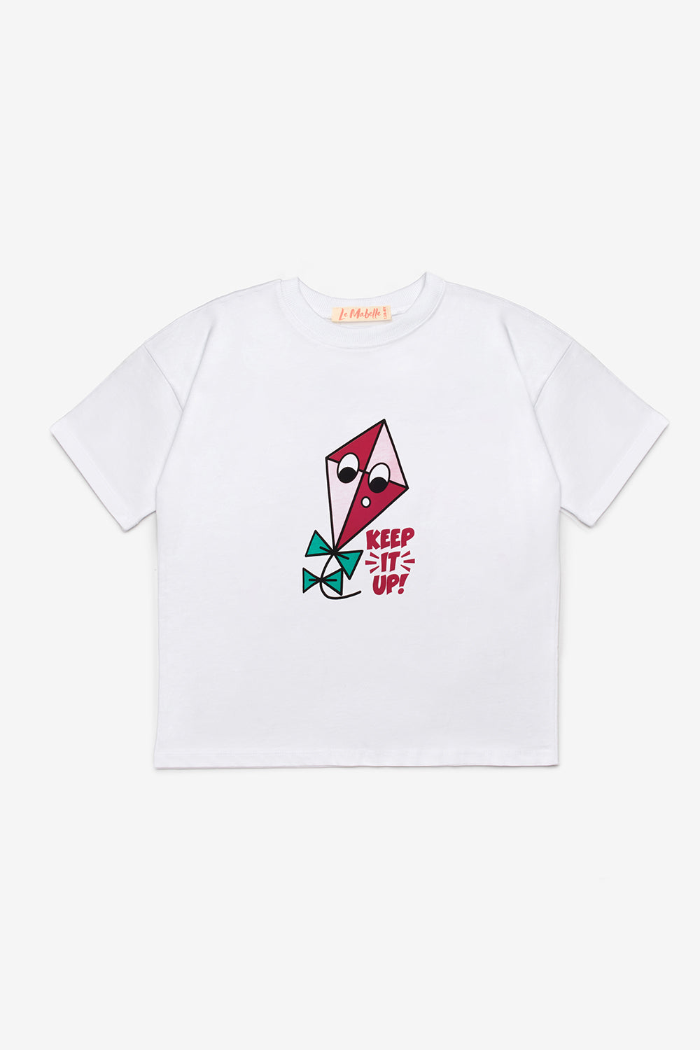 Mint Baskılı Dama Desenli Çocuk Tişört Pantolon Takım - Lucia