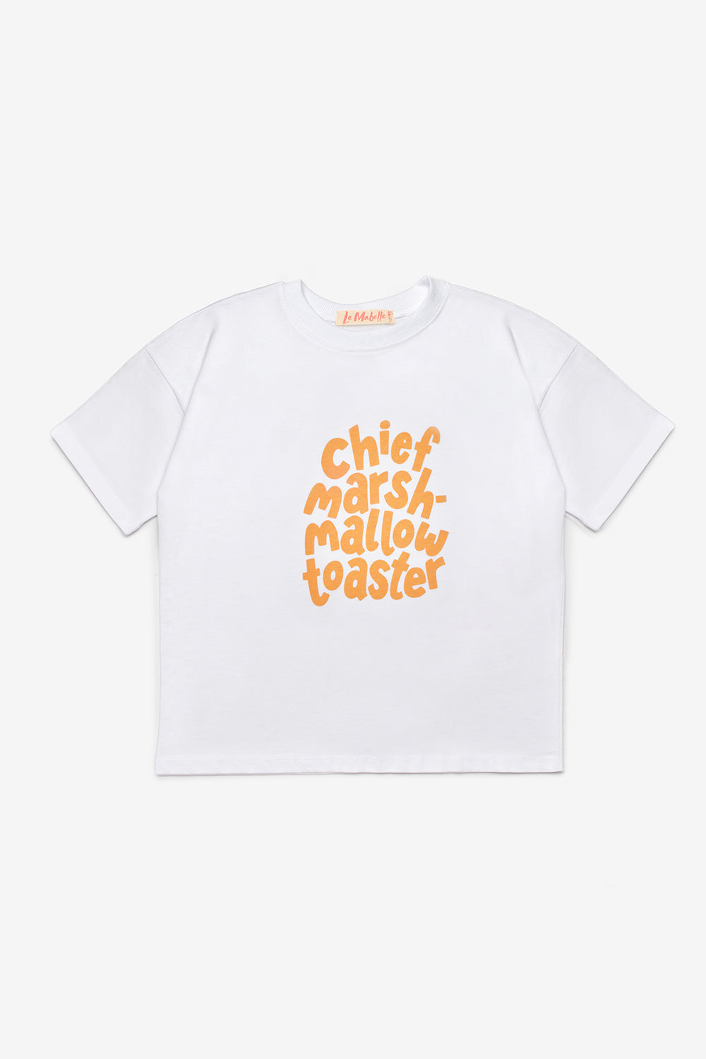 Turuncu Baskılı Dama Desenli Çocuk Tişört Pantolon Takım - Lucia