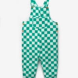 Mint  Dama Desenli Cep Detaylı Çocuk Salopet