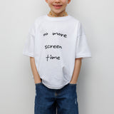 Beyaz  Motto Baskılı Çocuk Tişört