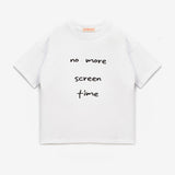 Beyaz  Motto Baskılı Çocuk Tişört