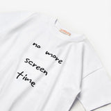 Beyaz  Motto Baskılı Çocuk Tişört