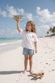 White Lobster Pattern Kids T-shirt