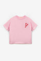 Pembe Istakoz Desenli Çocuk Tişört
