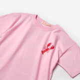 Pembe  Istakoz Desenli Çocuk Tişört