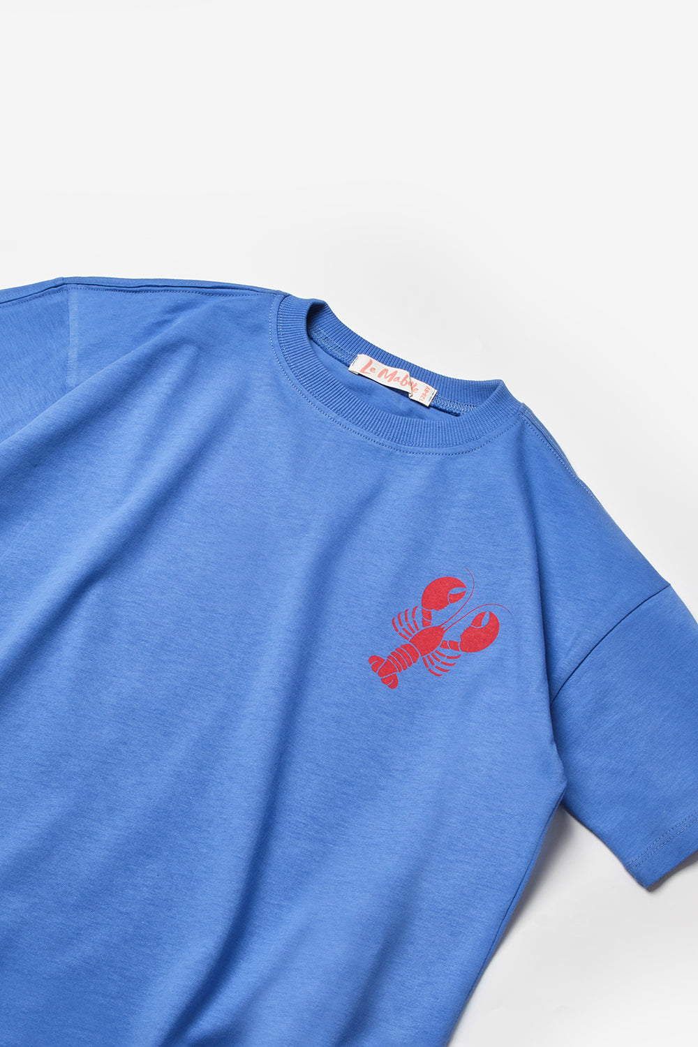 Mavi Istakoz Desenli Çocuk Tişört